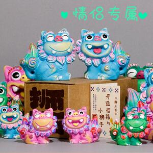 狮三百|宝石 风狮爷厦门纪念品伴手礼桌面办公室装饰品狮子摆件