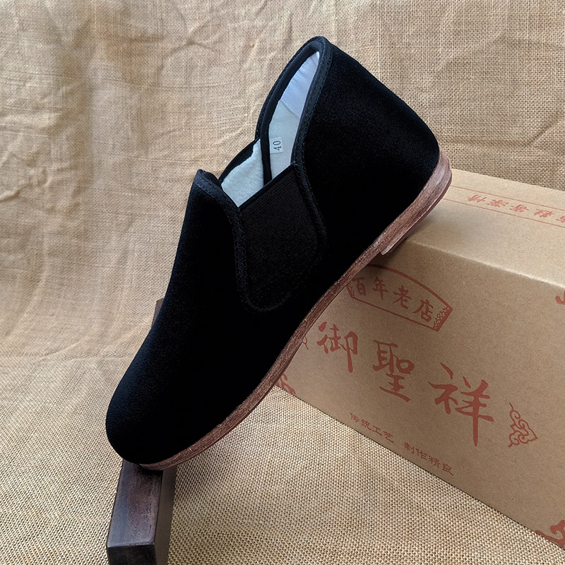 老北京布鞋冬季保暖高巾棉鞋