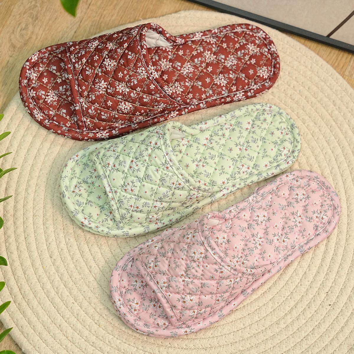 韩版布底室内居家拖鞋女2025新款春秋静音软底无声地板家用拖鞋女