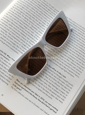 STB 白色猫眼ARK墨镜平替尖角方形猫眼复古墨镜UV400太阳眼镜
