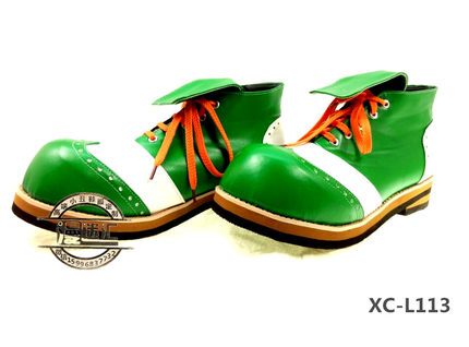 漫迷汇高端小圆头撞色系列小丑鞋clownshoe小丑角色扮演鞋XC-L113