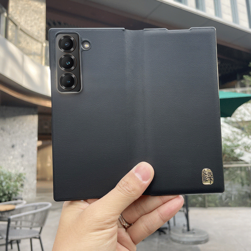 适用于三星W25心系天下手机壳Z Fold6保护套W24磁吸翻盖式皮套fold7男Fold5防摔Fold4超薄w23商务fold3铰链壳