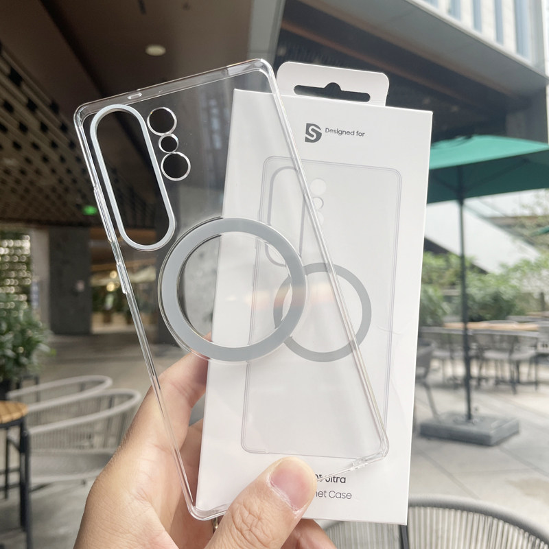 官网同款适用于三星S25Ultra手机壳s25+透明磁吸保护套Galaxy S25全包金属镜头简约超薄壳硬壳男女5商务外壳