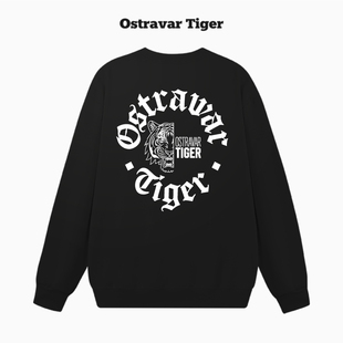 专柜授权 Ostravar Tiger美式2025秋冬情侣圆领套头男女卫衣上衣