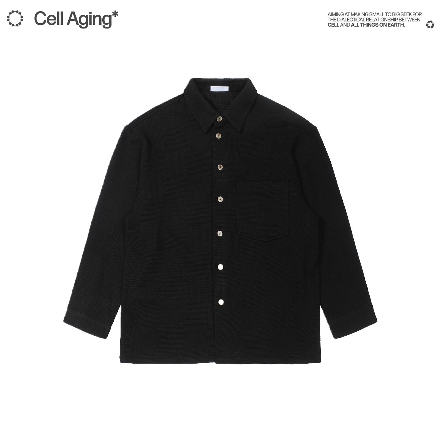 CELLAGING加厚长袖翻领衬衫