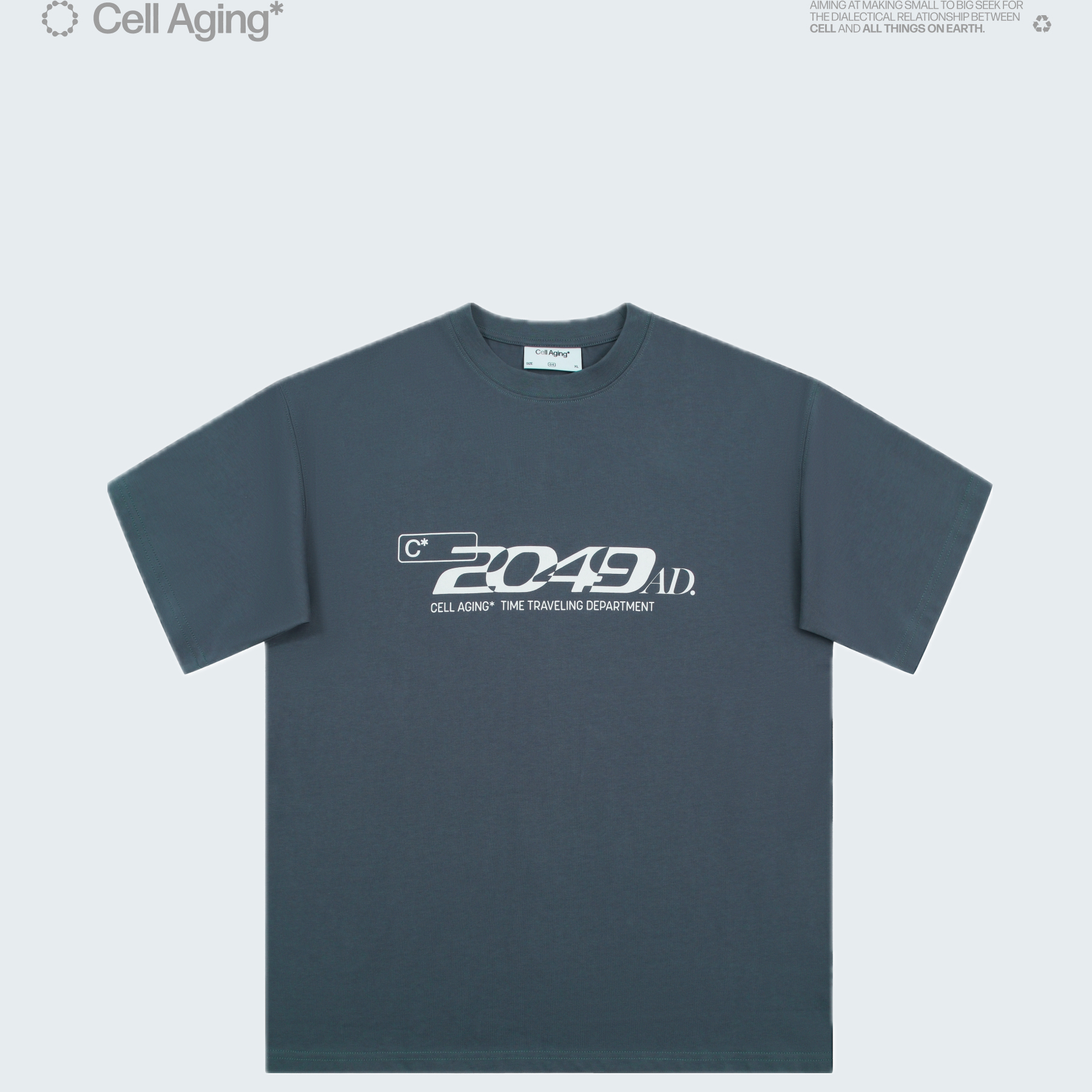 CELLAGING赛博主题印花短袖T恤