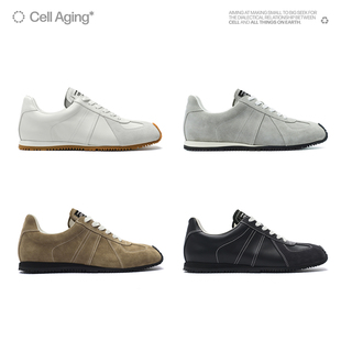 「小方德」黑标复古方头德训薄底日常休闲男女运动鞋 CELL AGING