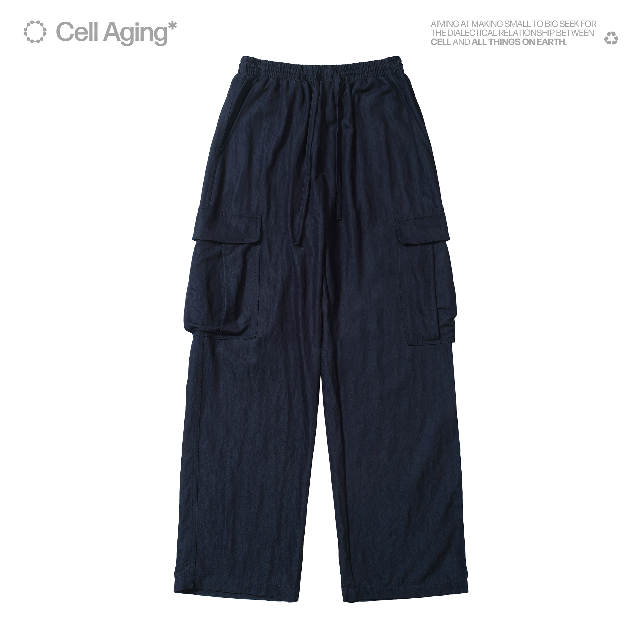 CELLAGING亚麻凉感工装裤长裤