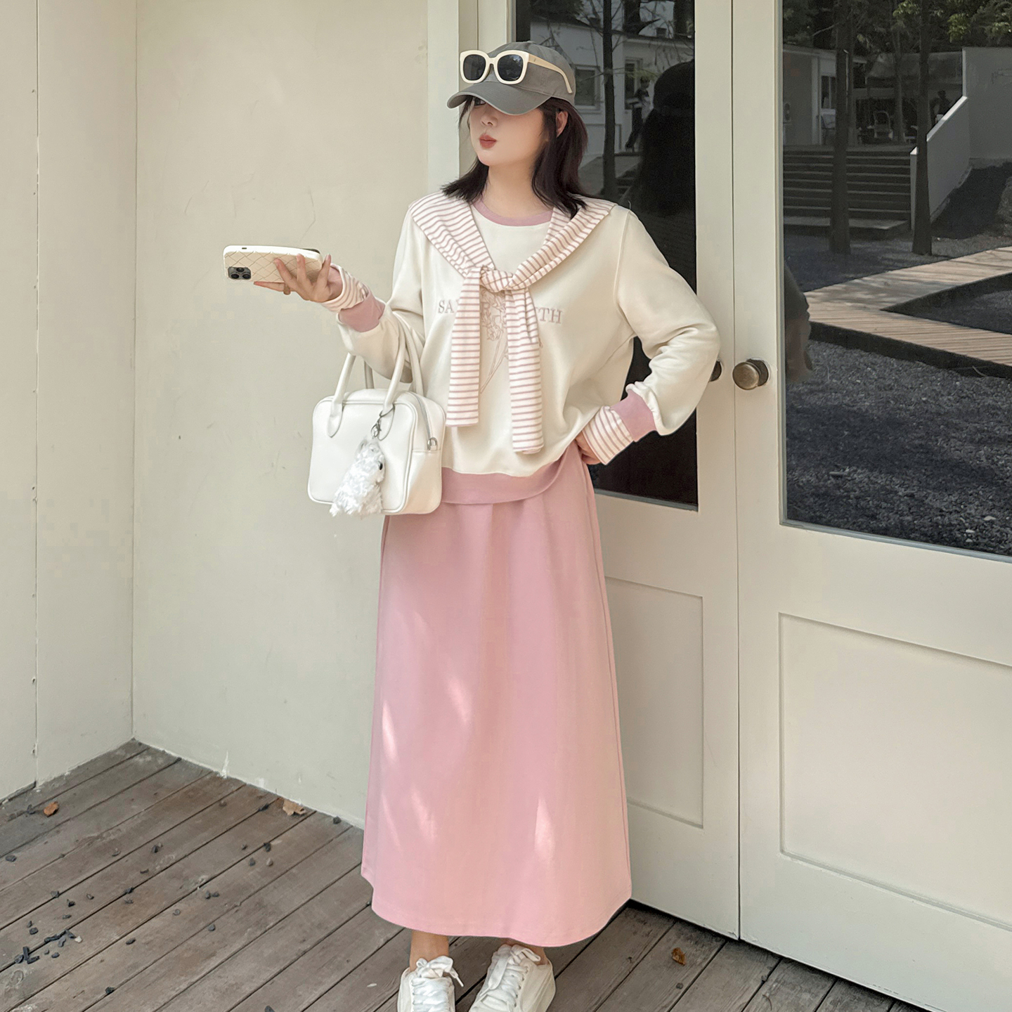 胖mm大码女装韩版时尚套装