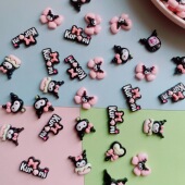 50个混装 小卡库洛米系列Diy手工材料包奶油胶贴片树脂发夹配饰