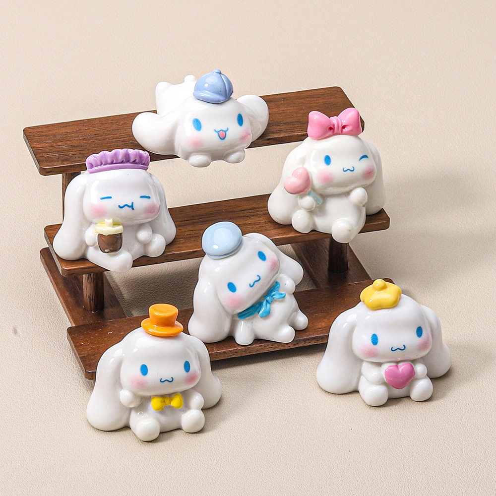 新款6个一组～淘气玉桂狗萌粒diy饰品配件车载微景观桌面摆件