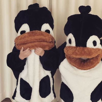 儿童秋冬法兰绒睡袍睡裙套装