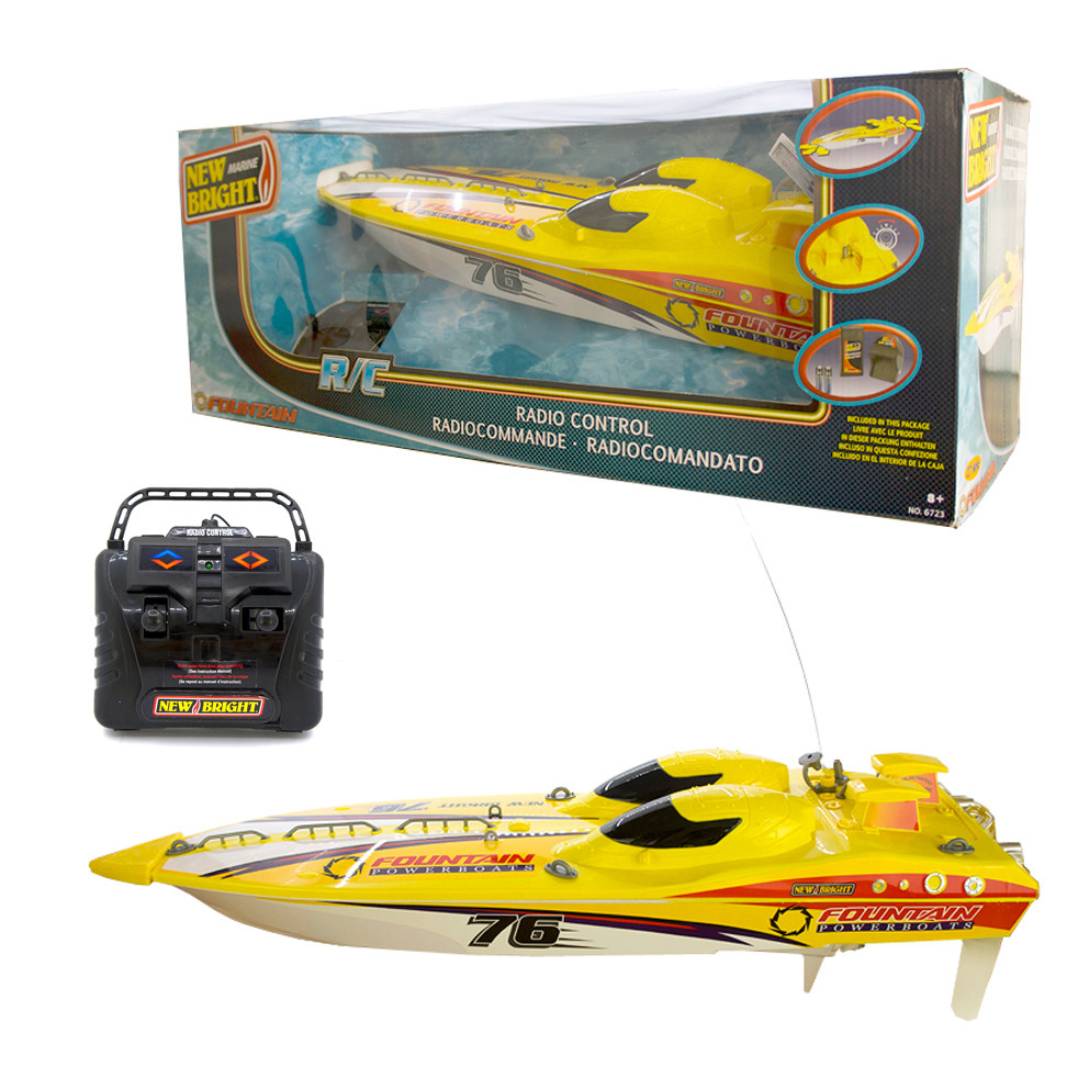 new bright r/c fountain遥控船模型飞艇玩具大型高速快艇23寸