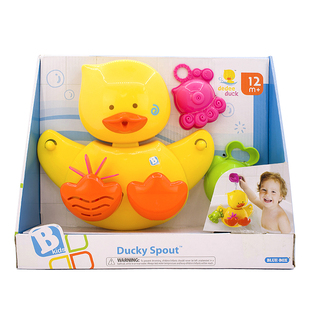Ducky BOX Spout蓝盒旋转风车瀑布鸭子水漏宝宝戏水洗澡玩具 BLUE