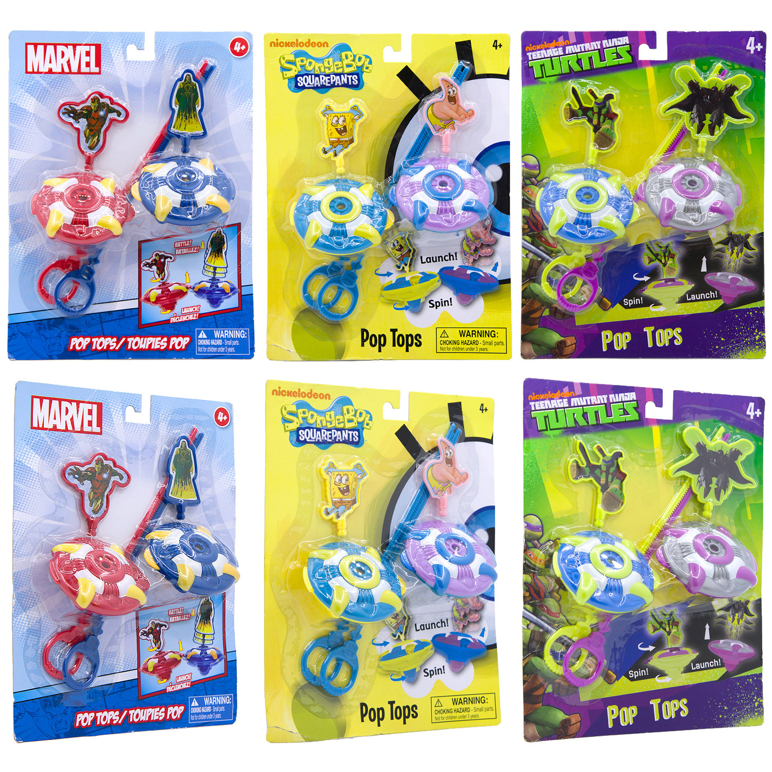 blip pop tops漫威正义联盟美国英雄人物动漫对抗战斗陀螺marvel