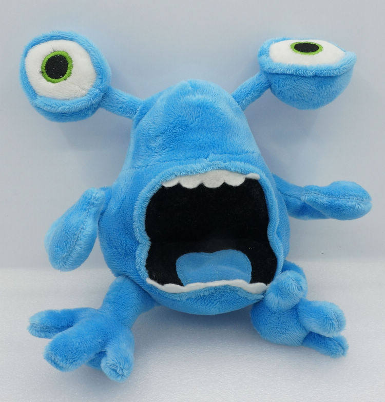 欧美品牌 dan dee大眼蓝色青蛙毛绒玩具 玩偶 生日礼物长26cm