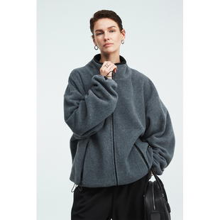 外套 日本进口软糯轻盈保暖百搭MIU风摇粒绒拉链开衫 MRS Studios