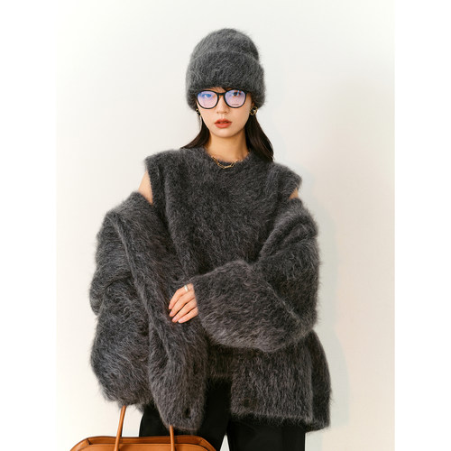 72%SuperMohair慵懒马海毛开衫