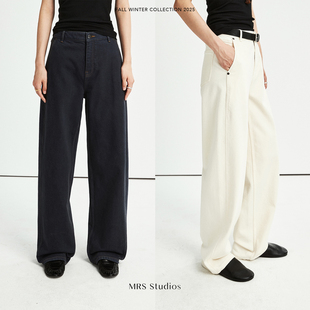 MRS Studios土耳其进口Bossa复古解构侧缝前移微弧及地弯刀牛仔裤