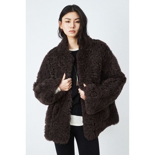 西班牙进口托斯卡纳皮毛一体外套