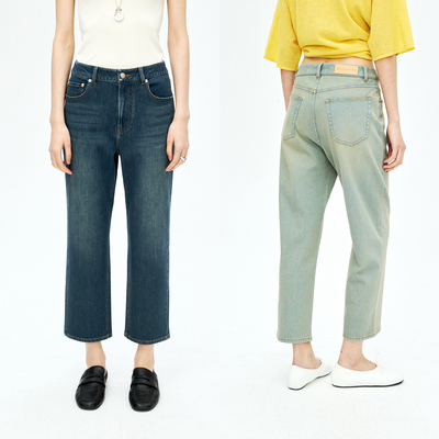 MRS Studios 经典法棍26年新版面料 微弹柔软舒适显瘦九分牛仔裤