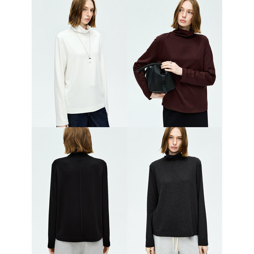 MRS Studios 秋冬内搭必入系列高领长袖磨毛打底暖暖T