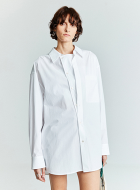 MRS Studios 日本进口近江晒透气防晒双门襟设计lem*ire宽松衬衫