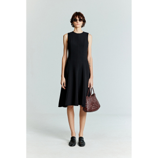 无袖 进口三醋酸经典 收腰显瘦赫本风小黑裙背心裙 Studios MRS