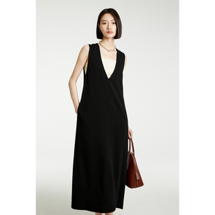 深V宽松时髦背心连衣裙 进口醋酸極简ROW风秀款 MRS Studios