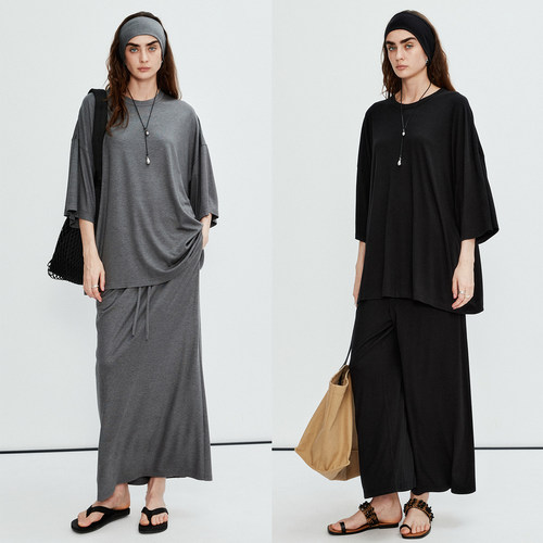 MRS Studios 胶囊系列 duangduang懒人套装 T恤/九分裤/直筒半裙