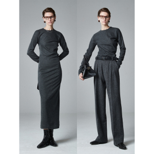 解构不规则打底上衣 MRS 修身 可水洗针织羊毛 连衣裙 Studios