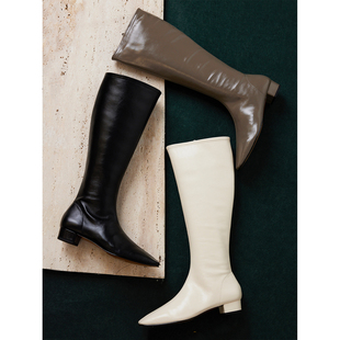 软皮舒适显高显瘦骑士靴高筒靴 搭配利器小羊皮 MRS Studios