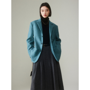 老爹ce风三口袋西装 英国moon人字纹历久弥新经典 外套 Studios MRS