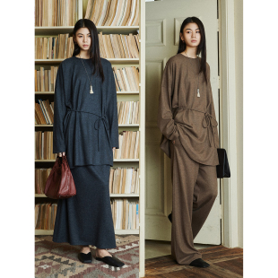半裙及地空气裤 精纺羊毛極简ROW风舒适懒人胶囊上衣 Studios MRS