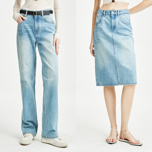 土耳其bossa直筒牛仔裤