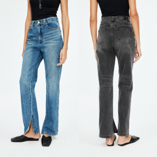 时髦复古直筒及地牛仔裤 土耳其Bossa脚口内开衩显瘦 Studios MRS