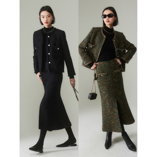 MRS Studios 意大利&英国linton森林系列经典 小香外套+鱼尾半裙