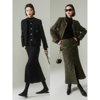 MRS双口袋短款小香外套