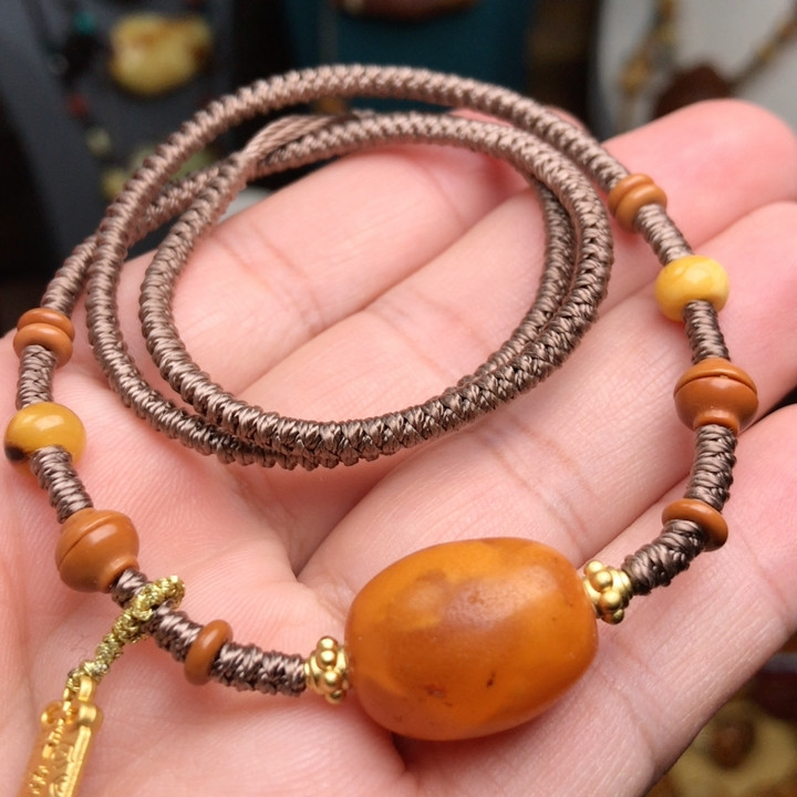 老蜡枣珠精编项链手链2用款,珠宝/钻石/翡翠,淘宝优惠券,粉丝福利购,淘宝优惠卷