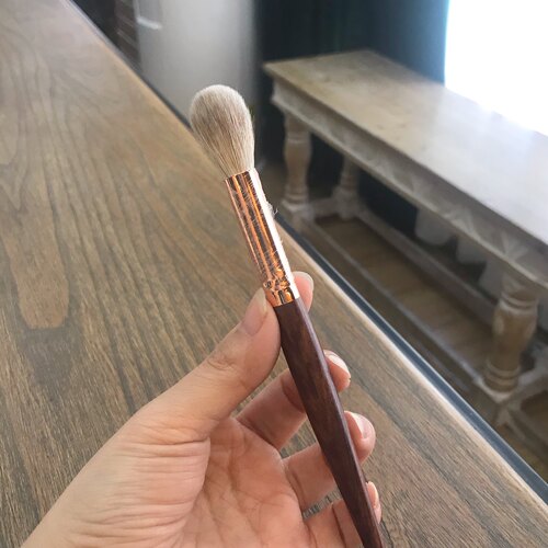 小圆头羊毛面部长杆沫桑多功能刷