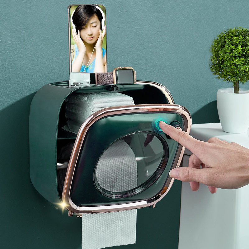 卫生间纸巾盒纸盒多功能洗脸巾卷纸免打孔厕所壁挂收纳抽纸厕纸盒,家装主材,卷纸器/纸巾架,淘宝优惠券,粉丝福利购,淘宝优惠卷