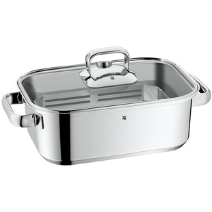 德国直邮WMF福腾宝蒸饭蒸锅不锈钢透明锅盖蒸屉解冻盘多功能蒸锅