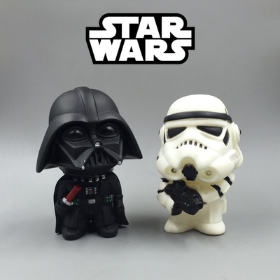 黑武士盒装摆件搪胶公仔