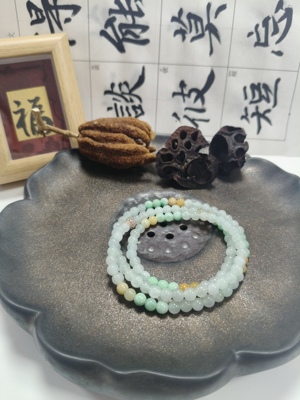 复古 翡翠毛衣链 手链