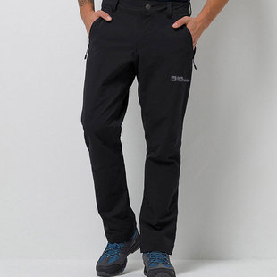 JackWolfskin狼爪男裤 5032101 23秋冬新户外防风防泼水保暖软壳裤