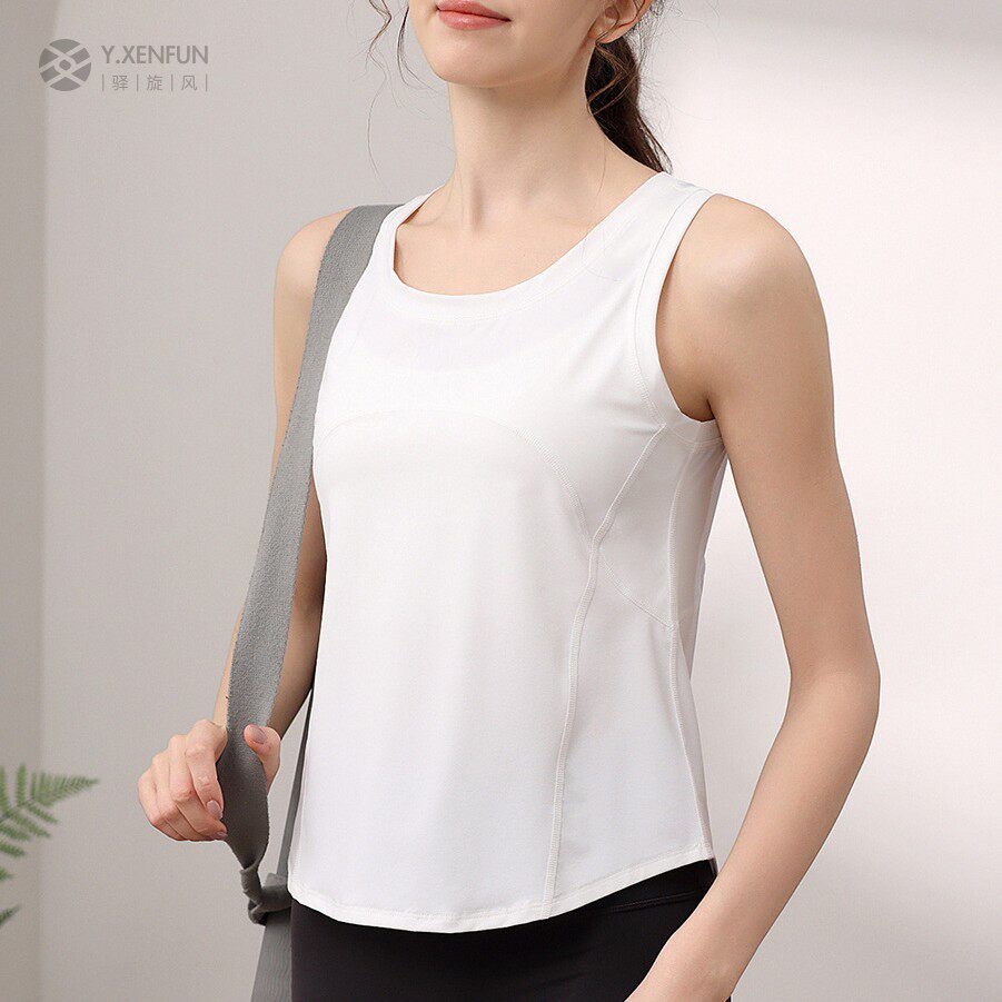 专业跑步运动背心女修身健身训练瑜伽服上衣无袖罩衫夏季轻薄透气