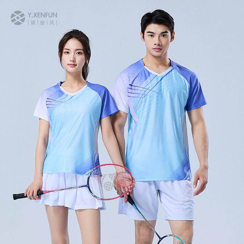 羽毛球服套装男女速干气