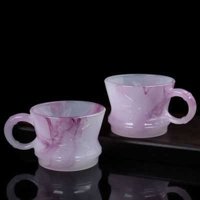 聚财加厚喝茶竹节功夫琉璃咖啡杯