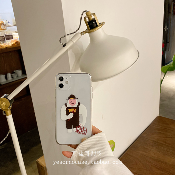 趣味软胶软壳苹果可爱14pro