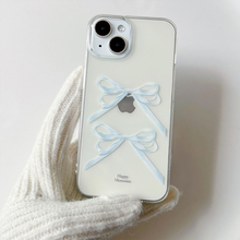 ins风简约蝴蝶结适用iPhone16/17promax软苹果12/14RPO/15少女手机壳13